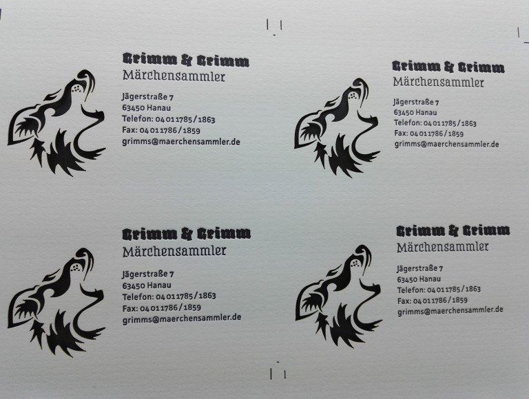 Visitenkarten Grimm & Grimm